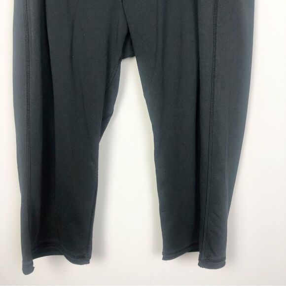 LULULEMON | LA Wide Leg Crop Pants Black With Red Logo Women’s Size 10 - Picture 7 of 12